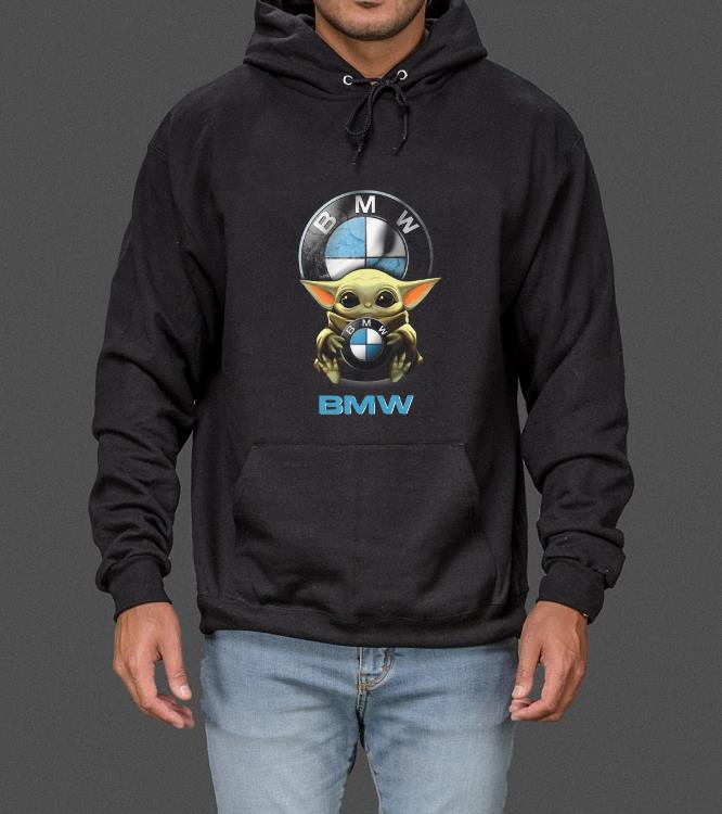 Awesome Baby Yoda Hug BMW shirt
