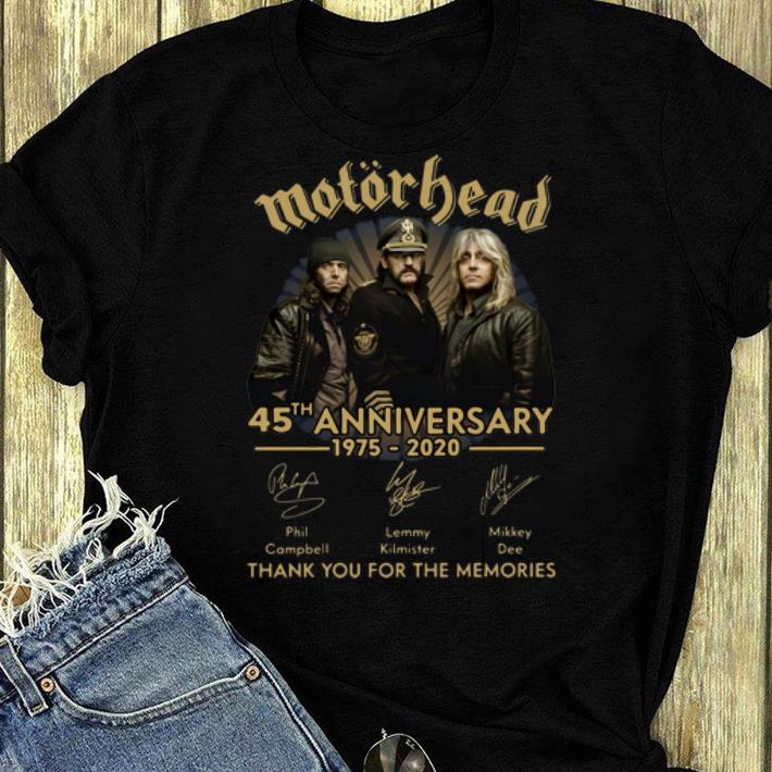 Awesome Motorhead 45th Anniversary 1975-2020 Signatures shirt