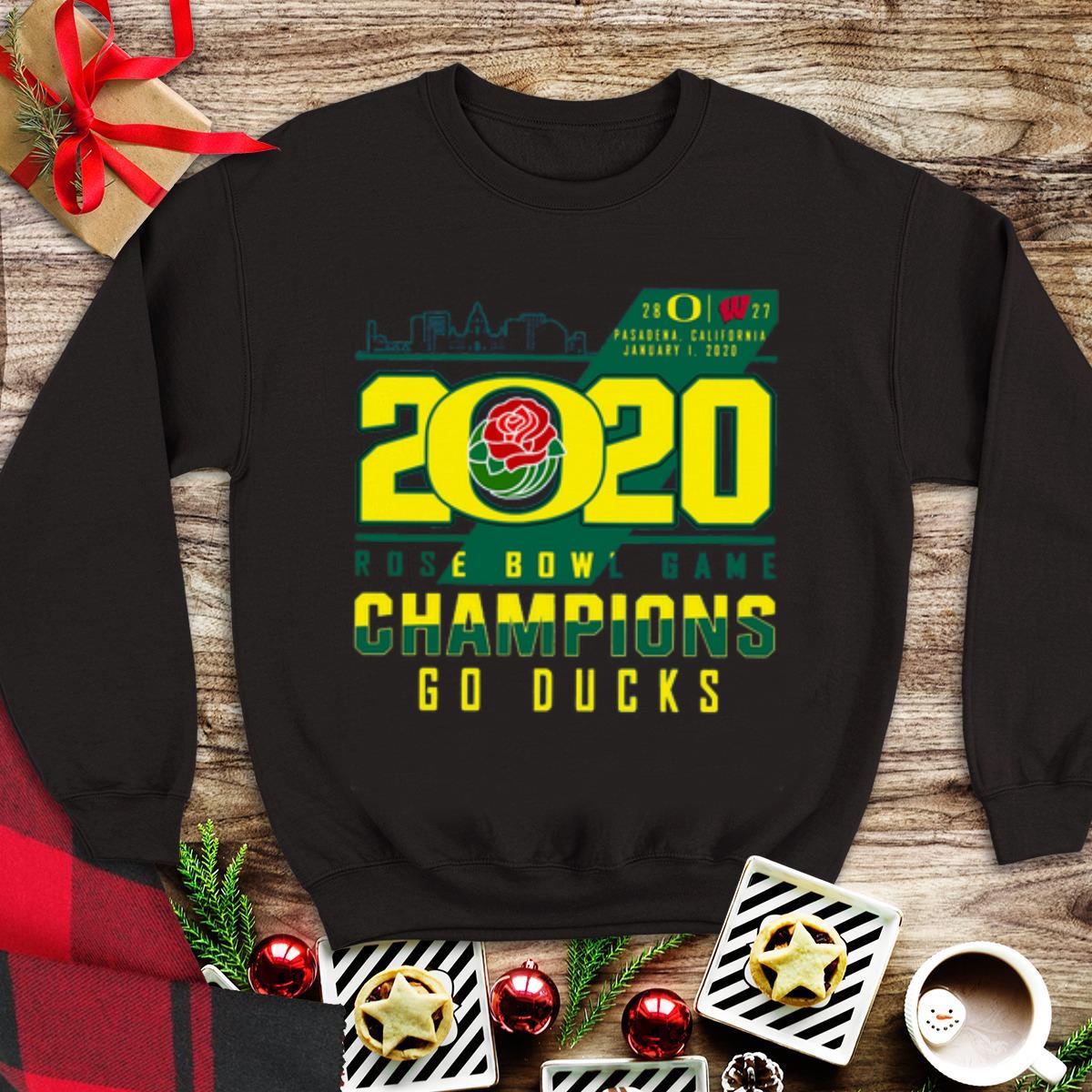 Awesome Oregon Ducks 2020 Rose Bowl Game Champions Goducks shirt
