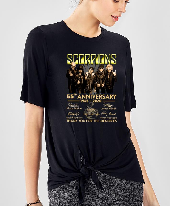 Awesome Scorpions 55th Anniversary Signatures Thank You For The Memories shirt