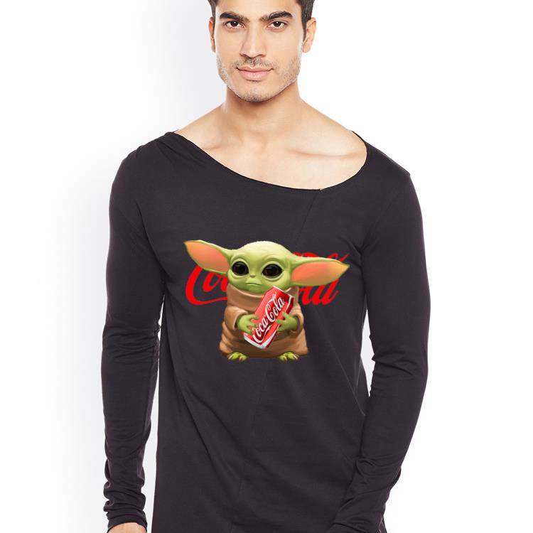 Awesome Star Wars Baby Yoda Hug Coca Cola shirt