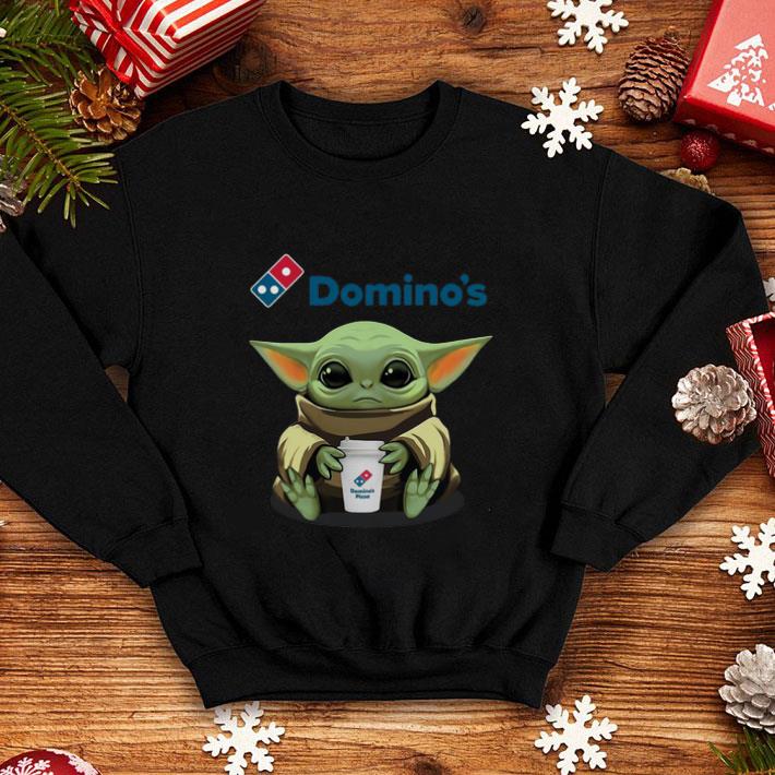 Baby Yoda hug Domino's Pizza Star Wars Mandalorian shirt