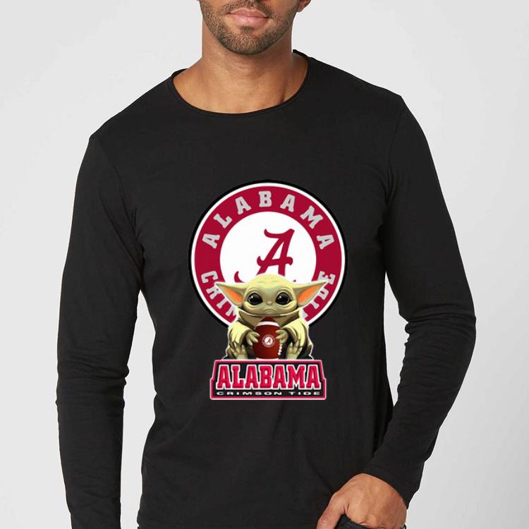 Great Star Wars Baby Yoda Hug Alabama Crimson Tide shirt