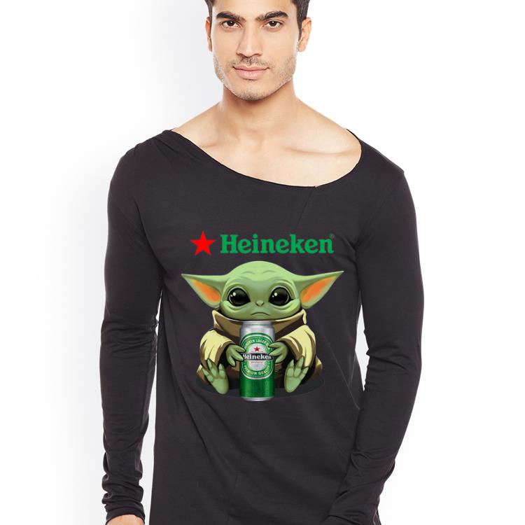 Hot Star Wars Baby Yoda Hug Heineken Beer Lovers shirt