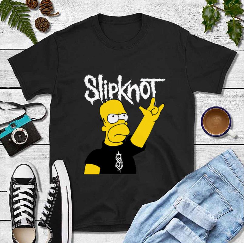 Hot The Simpsons Slipknot shirt
