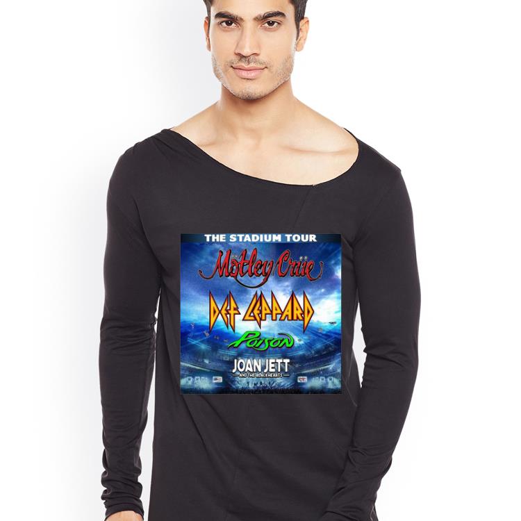 Hot The Stadium Tour Motley Crue Def Leppard Poison Joan Jett shirt