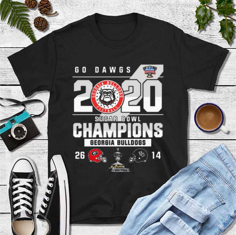 Nice Georgia Bulldogs Go Dawgs 2020 Sugar Bowl Champions shirt