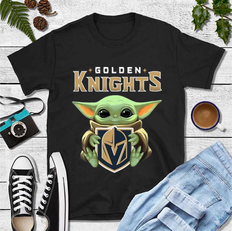 Nice Star Wars Baby Yoda Hug NHL Golden Knights shirt