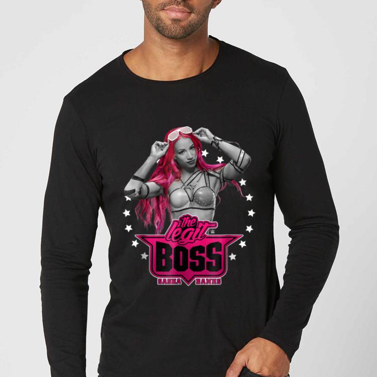 Nice WWE Sasha Banks Pink The Legit Boss shirt