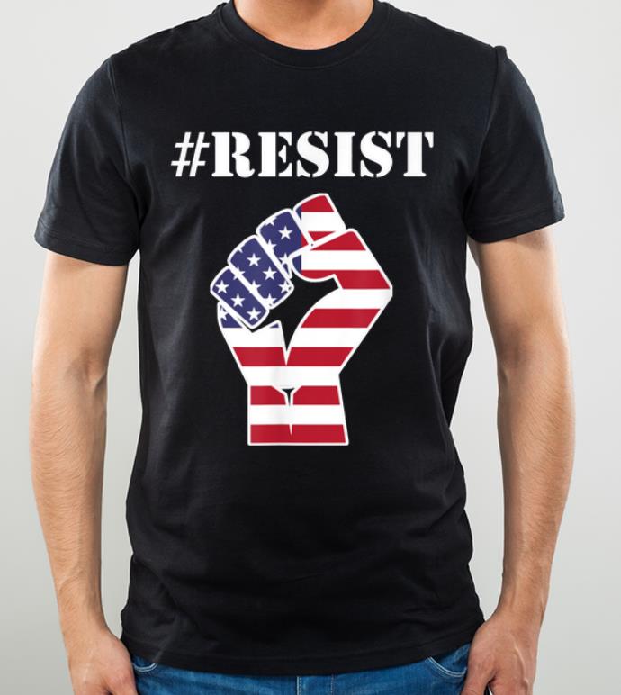 Official Anti-Trump American Flag #Resist shirt