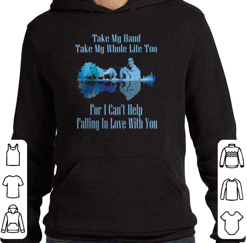 Official Guitar Lake Can't Help Falling In Love Lyrics Elvis Presley shirt