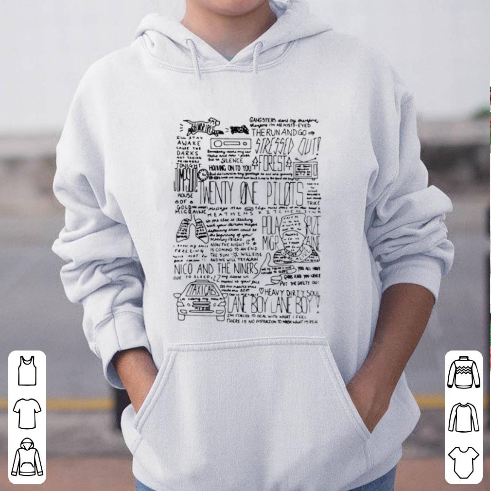Official Twenty One Pilots Lane Boy Lyrics shirt