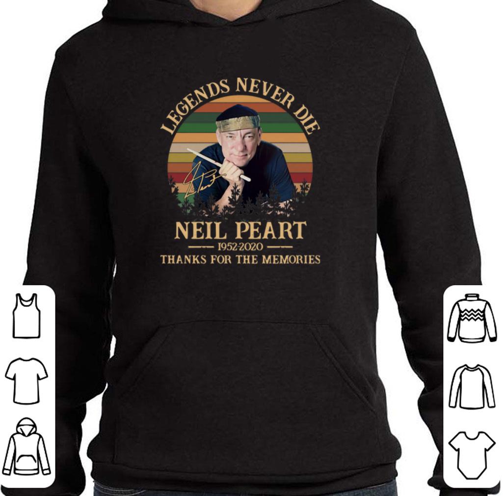 Official Vintage Neil Peart Legends Never Die 1952 2020 memories signed shirt