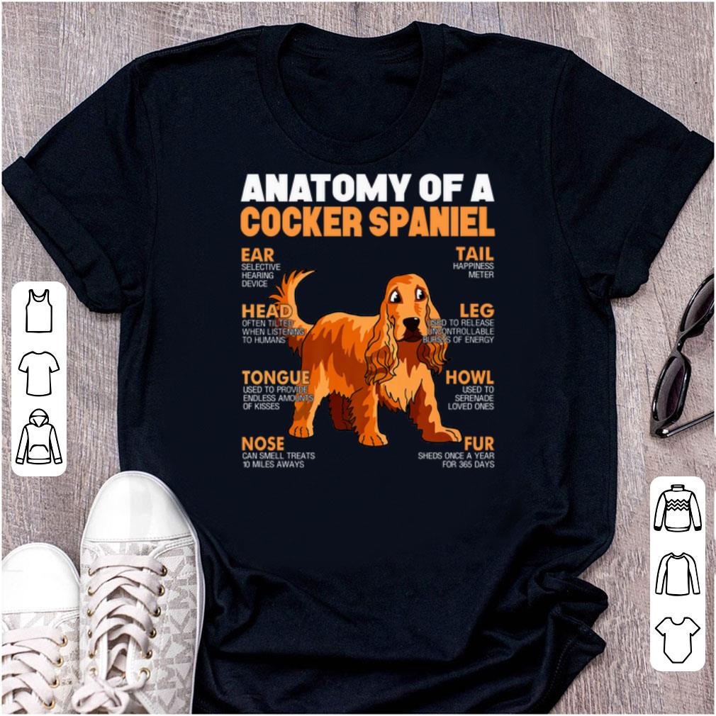 Premium Anatomy Of A Cocker Spaniel The Function Of Dog's Part shirt