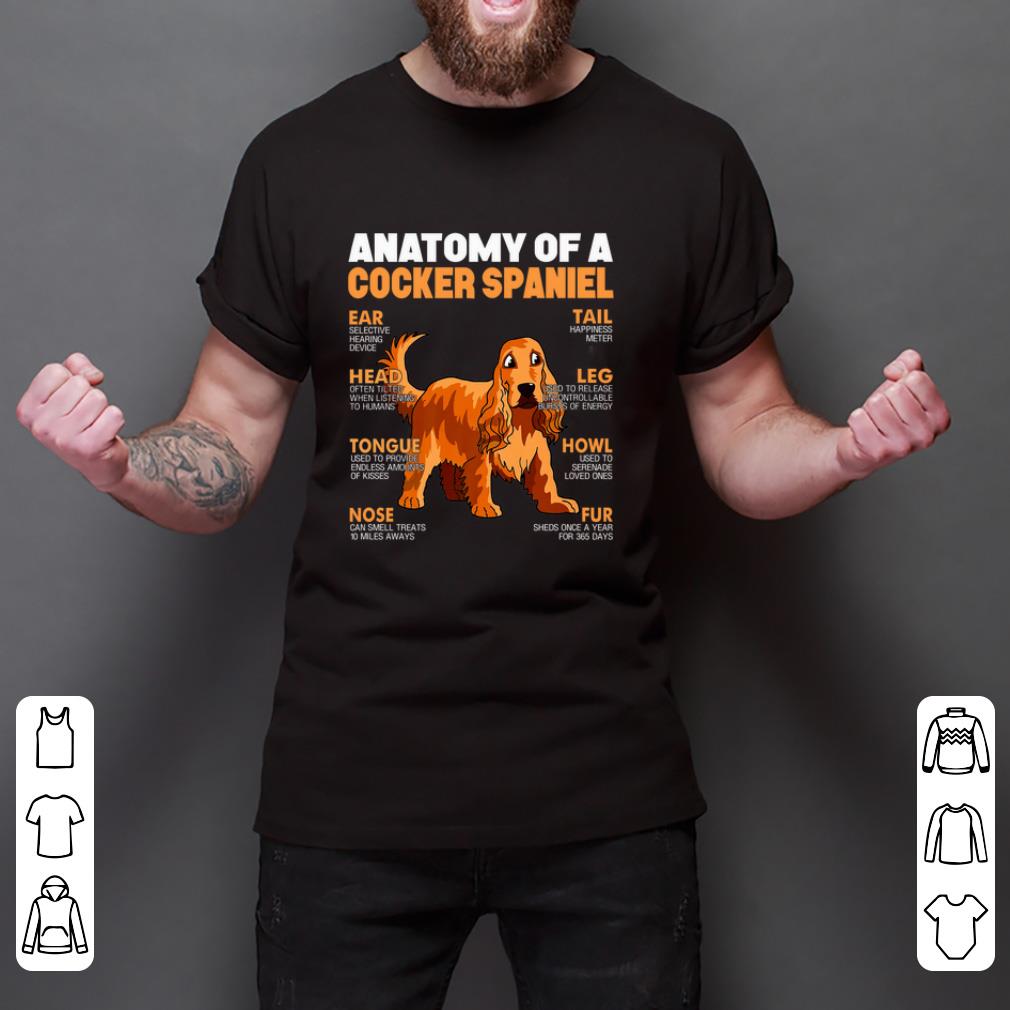 Premium Anatomy Of A Cocker Spaniel The Function Of Dog's Part shirt