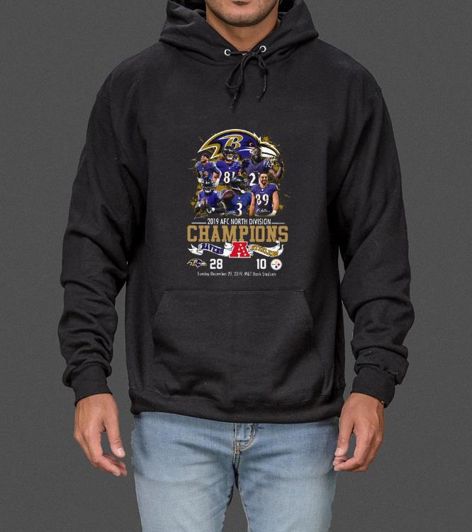 Premium Baltimore Ravens 2019 Afc North Division Champions Ravens VS Steelers shirt
