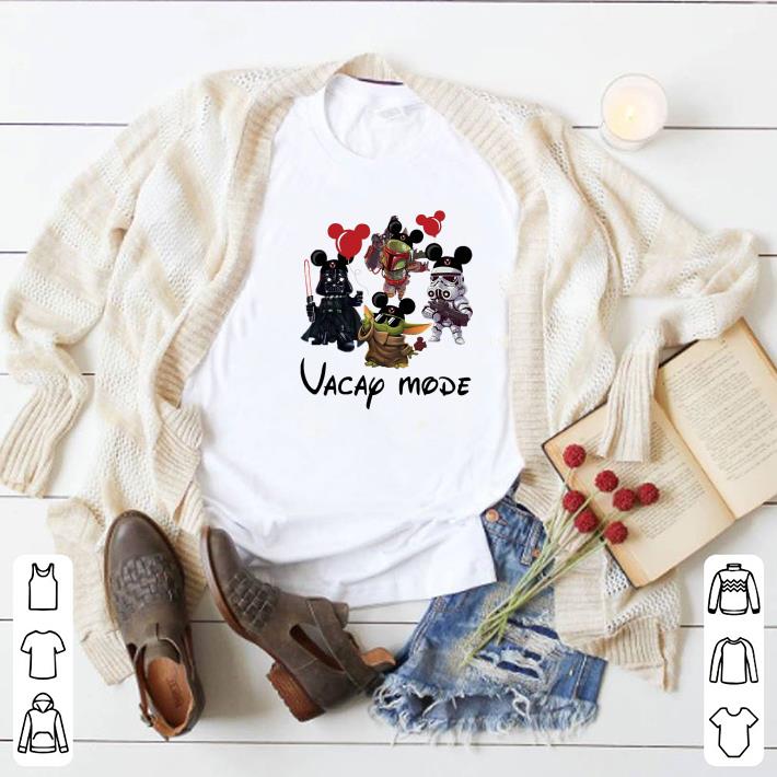 Pretty Baby Yoda Darth Vader Boba Fett Stormtrooper Vacay Mode shirt