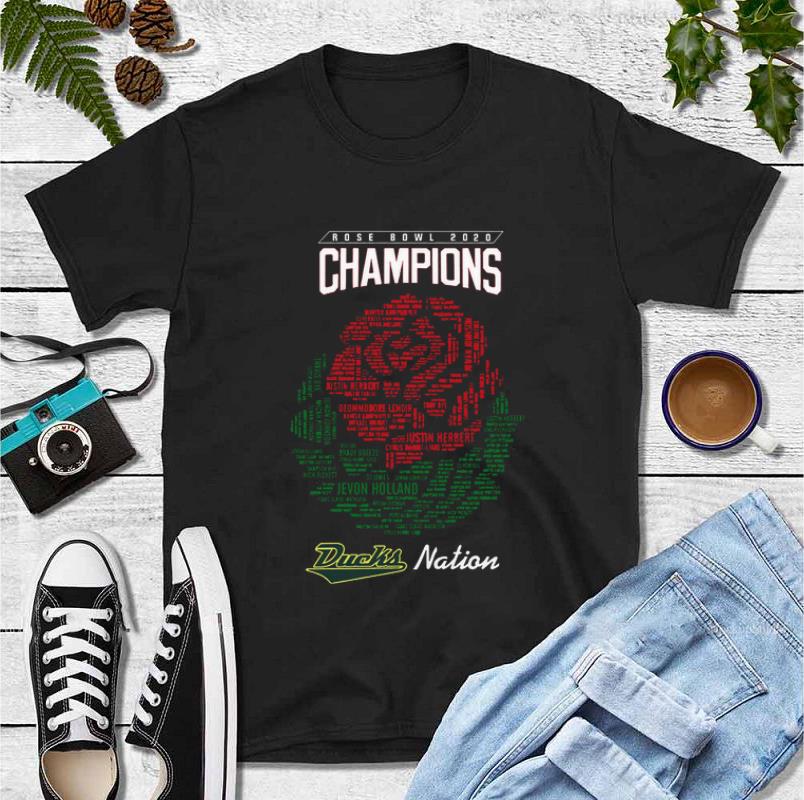 Pretty Rose Bowl 2020 Champions Oregon Ducks Nation shirt
