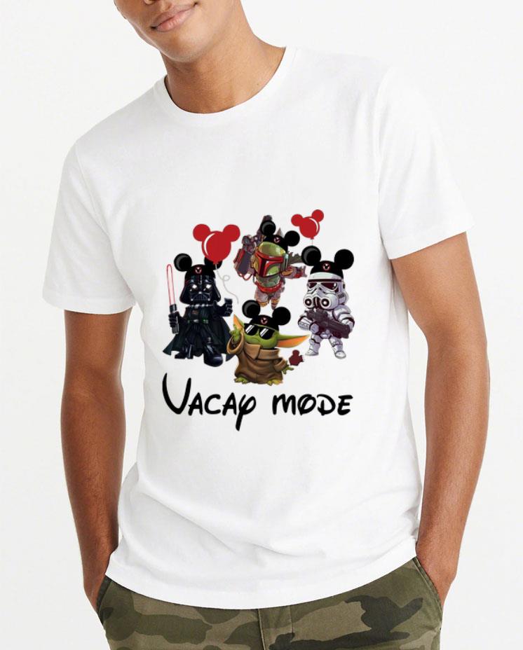 Pretty Vacay Mode Baby Yoda Darth Vader Boba Frick Stormtrooper shirt