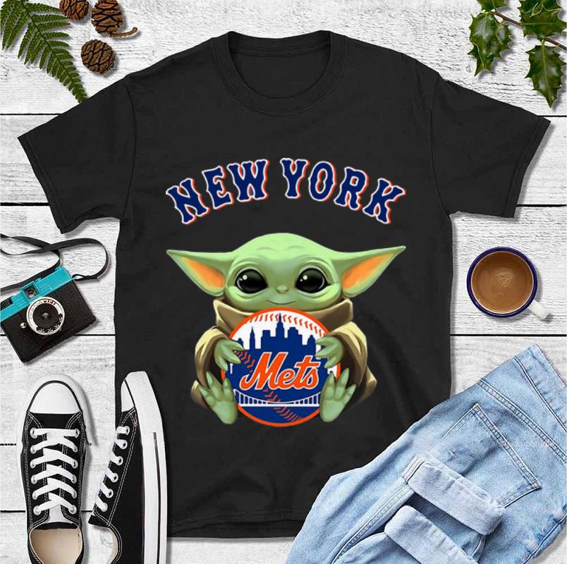 Top Star Wars Baby Yoda Hug MLB New York Mets shirt