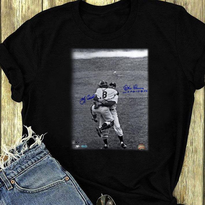 Top Yogi Berra & Don Larsen New York Yankees 1956 World Series Perfect Game Signatures shirt