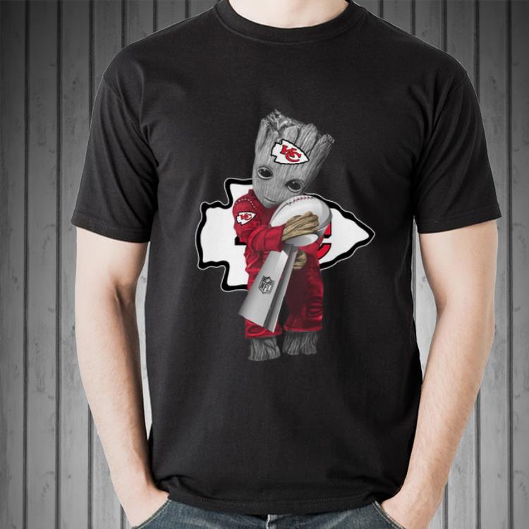 Awesome Baby Groot Hug Kansas City Chiefs Super Bowl shirt 1 Awesome Baby Groot Hug Kansas City Chiefs Super Bowl shirt 2