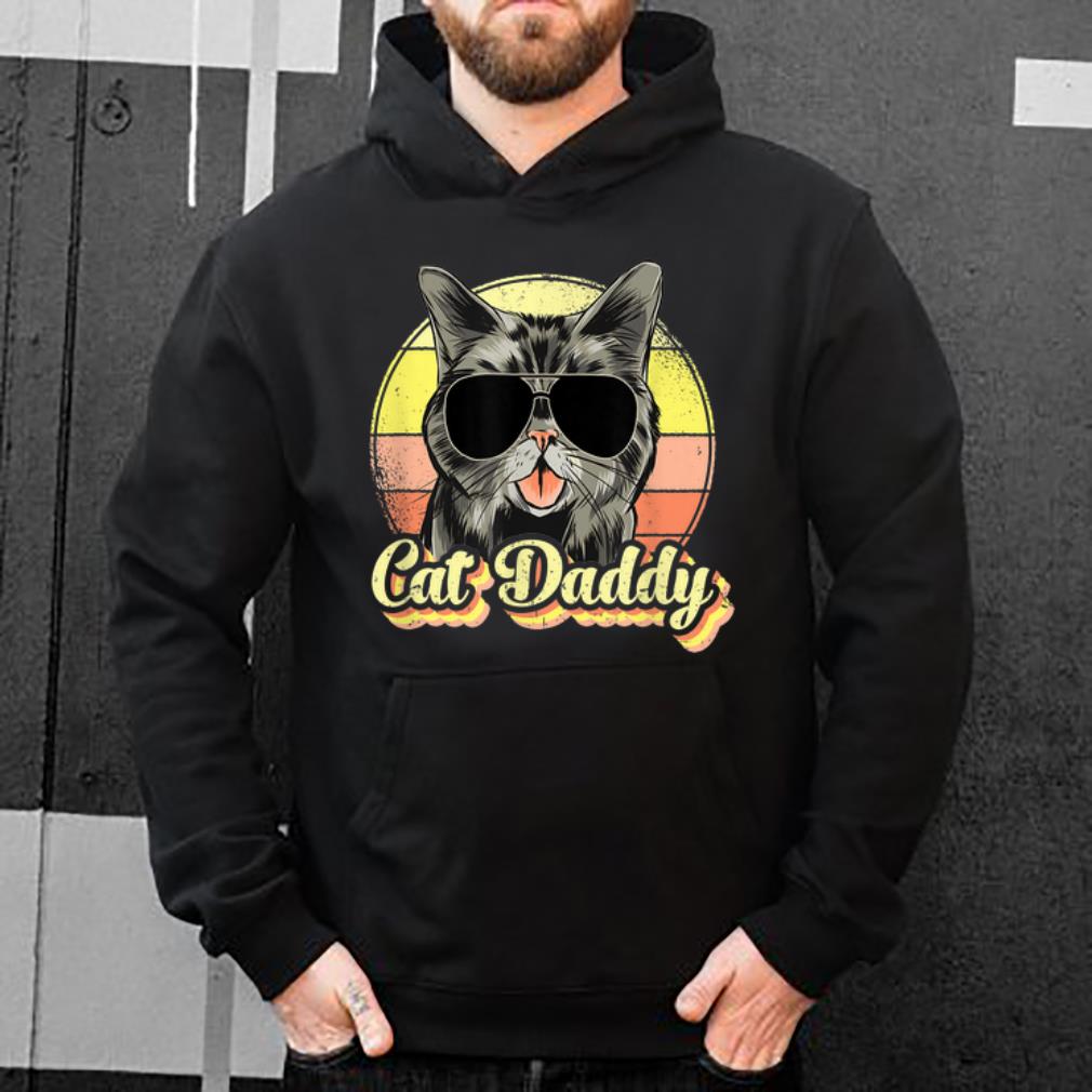 Awesome Cat Daddy Cat Lover Vintage Father's Day shirt