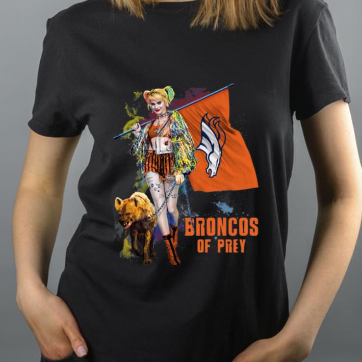 Awesome Harley Quinn Denver Broncos Of Prey Denver Broncos Flag shirt