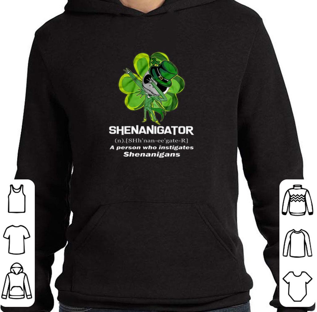Awesome Jack Skellington Shenanigator a person who instigates St Patrick shirt