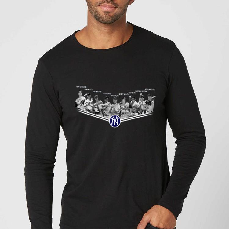 Awesome New York Yankees Legend Whitey Ford Derek Jeter Joe Dimaggio Logging shirt