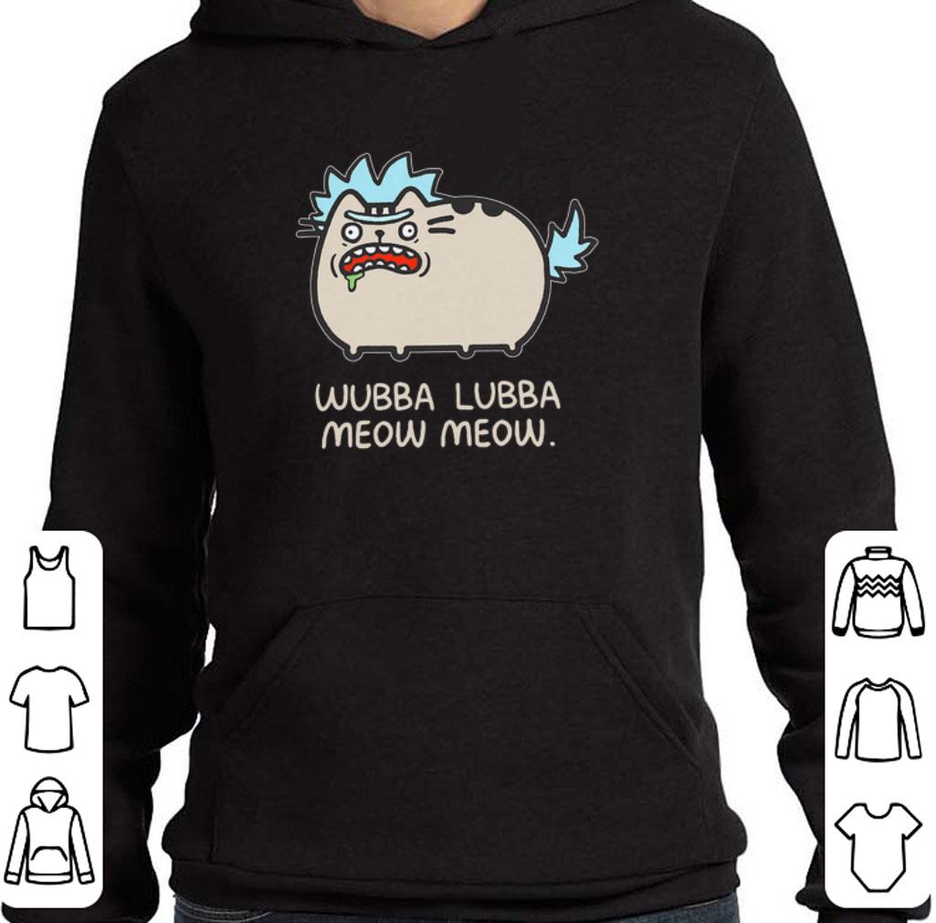 Awesome Rick and Morty Pusheen wubba lubba meow meow shirt 5 Awesome Rick and Morty Pusheen wubba lubba meow meow shirt
