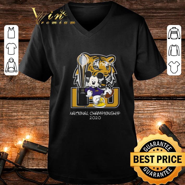 Cool Mickey mouse LSU Tigers National Championship 2020 shirt