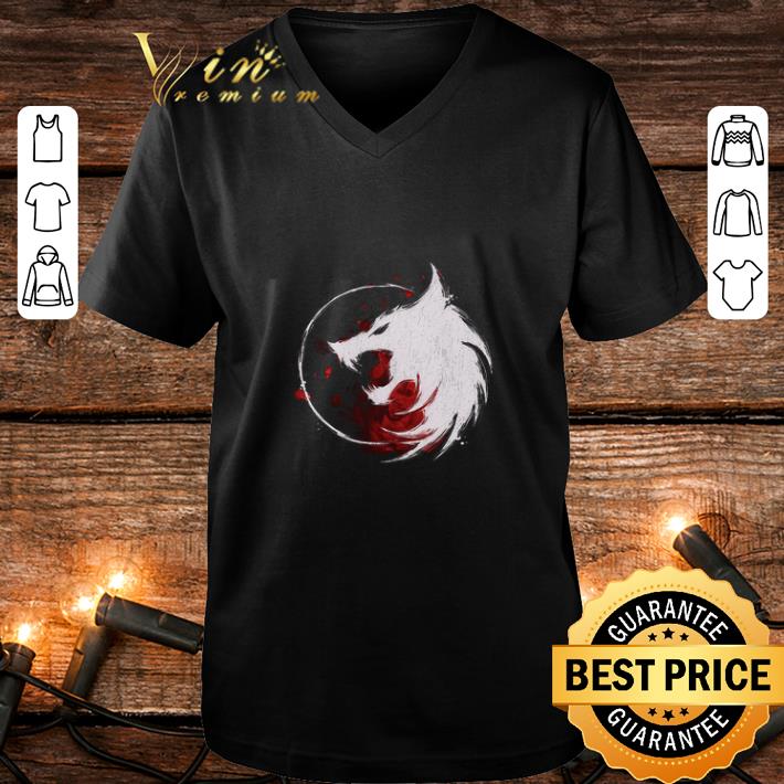 Cool White Wolf The Witcher Logo shirt