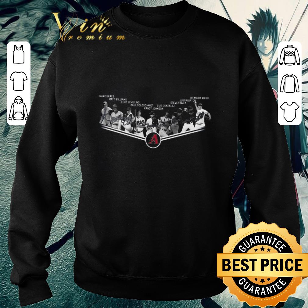 Funny Arizona Diamondbacks legends never die signatures shirt 5 Funny Arizona Diamondbacks legends never die signatures shirt