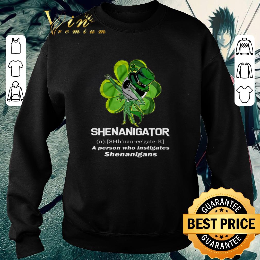 Funny Jack Skellington Shenanigator a person who instigates St Patrick shirt 5 Funny Jack Skellington Shenanigator a person who instigates St Patrick shirt