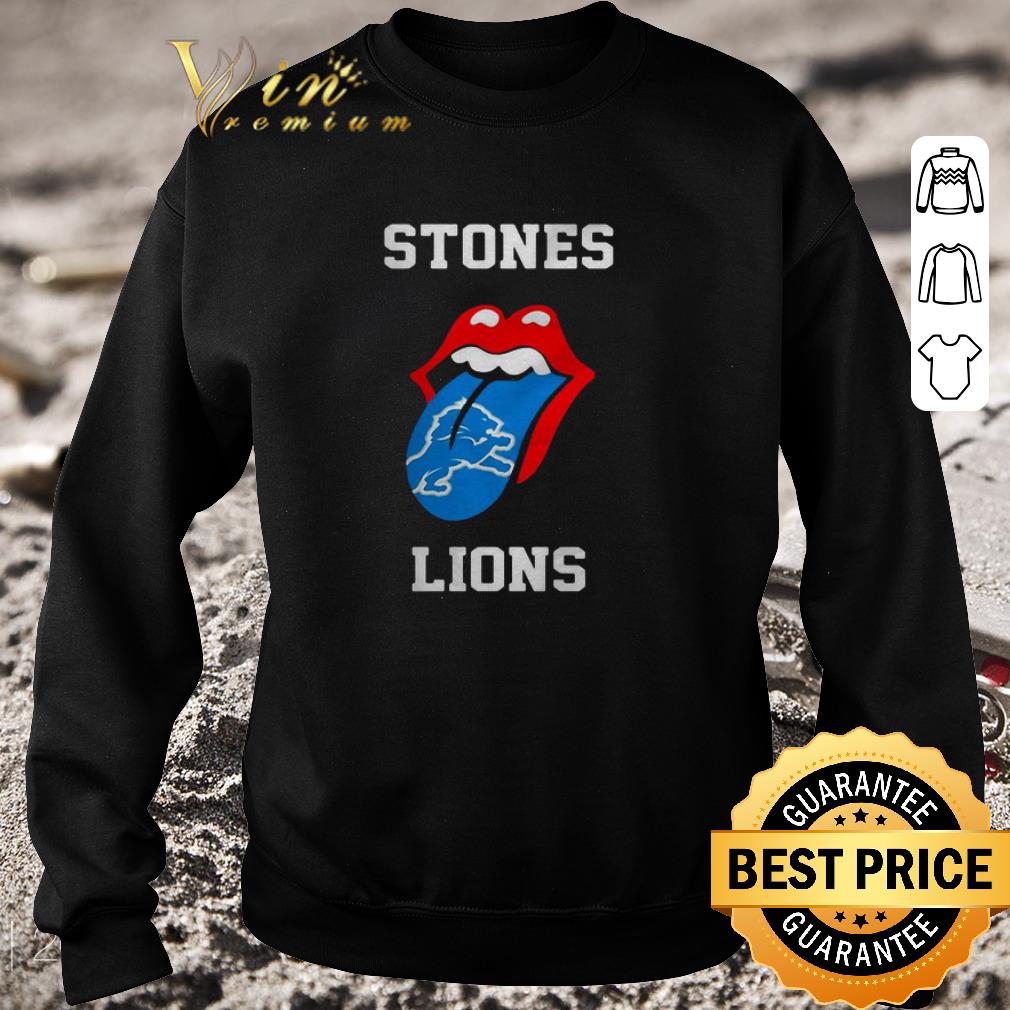 Funny Rolling Stones Logo Detroit Lions shirt
