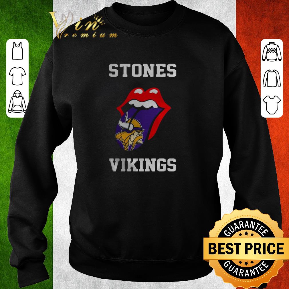 Funny Rolling Stones Logo Minnesota Vikings shirt
