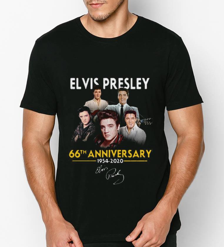 Great Elvis Presley 66th Anniversary 1975 – 2020 signatures shirt