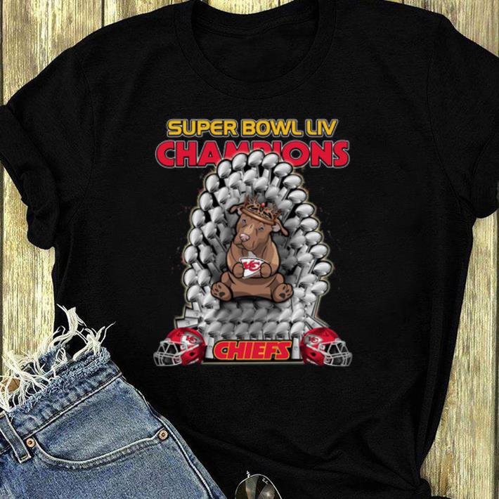 Great Pitbull Iron Throne Super Bowl LIV Champions Chiefs shirt