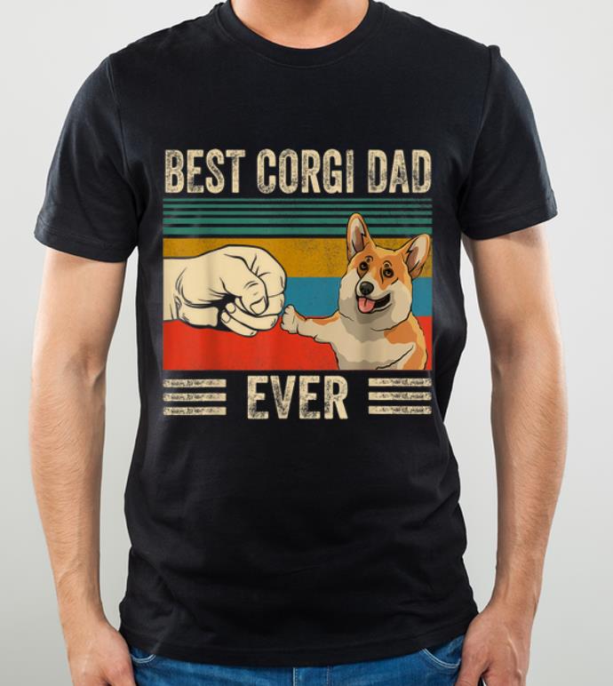 Hot Bump Fit Best Corgi Dad Ever Dog Lovers Vintage shirt