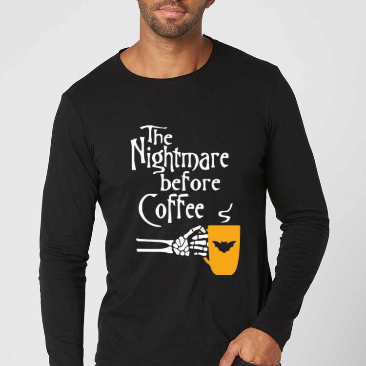 Hot The Nightmare Before Coffee Skeleton Hand shirt