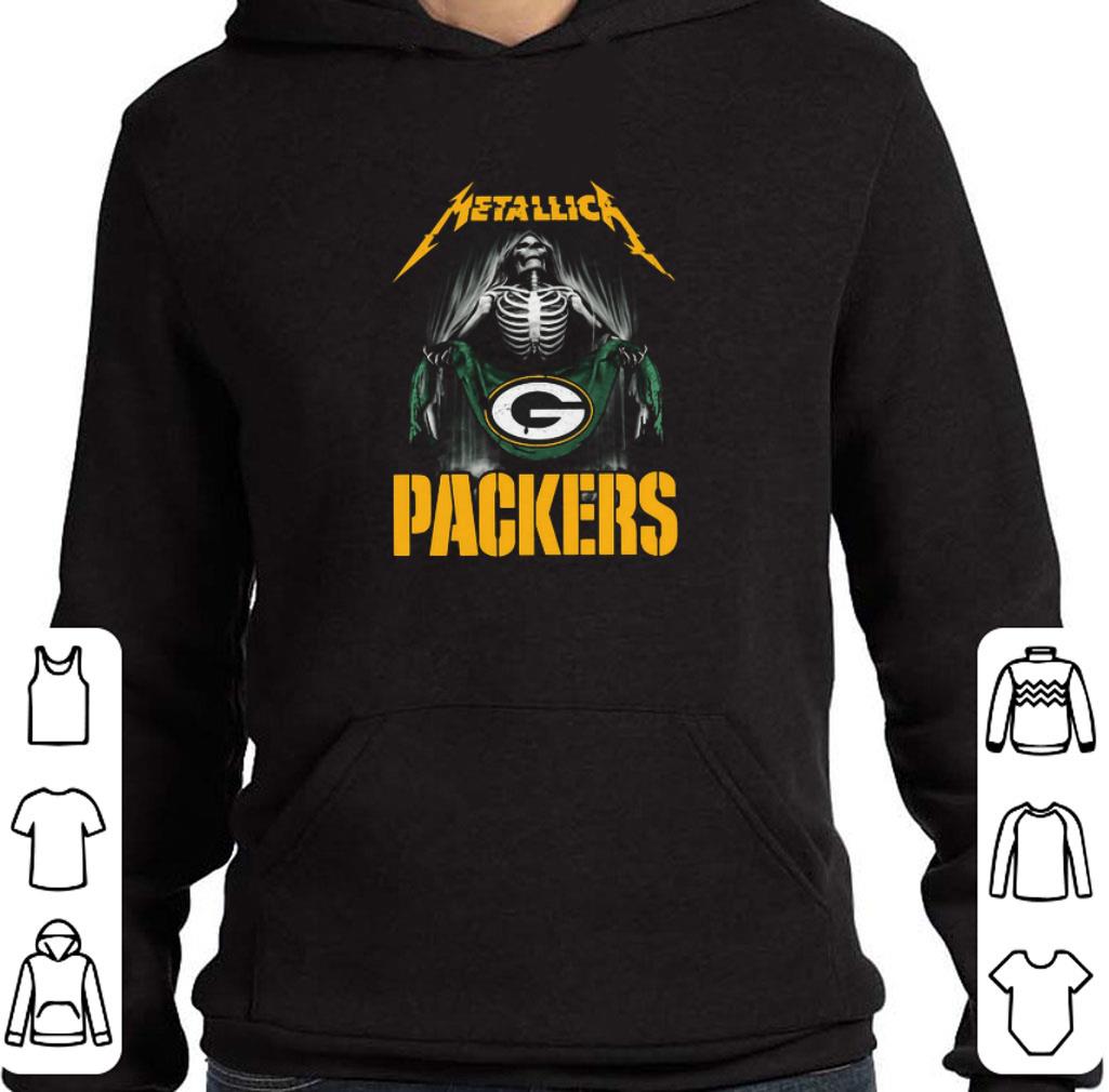 Metallica Skeleton Flag Green Bay Packers shirt