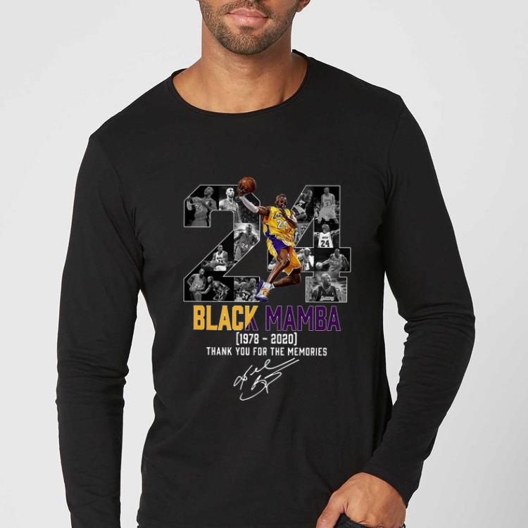 Nice 24 Black Mamba Kobe Bryant 1978 2020 Thank You For The Memories shirt
