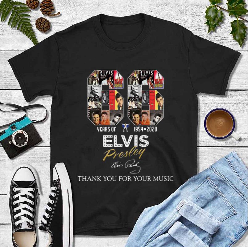 Nice 66 Years Of Elvis Presley Thank You For Your Music Signature shirt