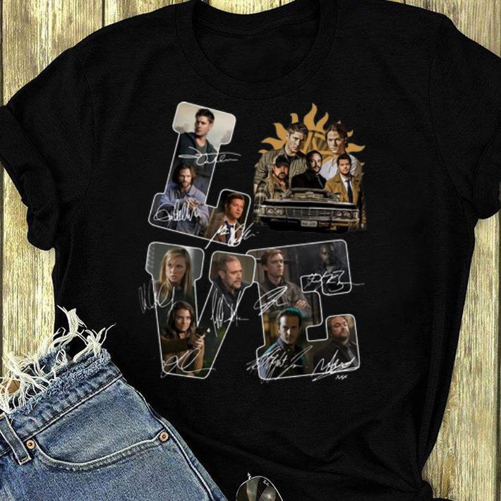 Nice Love Supernatural Signatures shirt