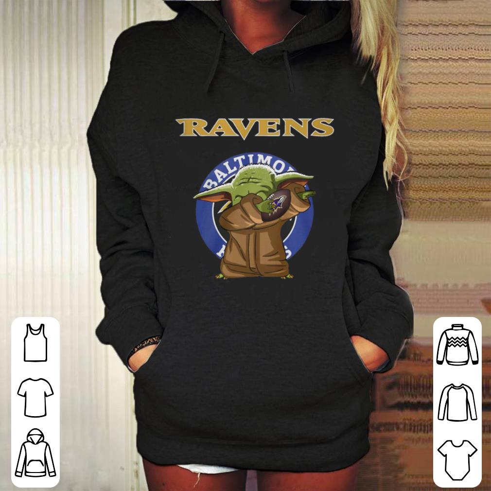 Official Baby Yoda Baltimore Ravens Logo Star Wars shirt