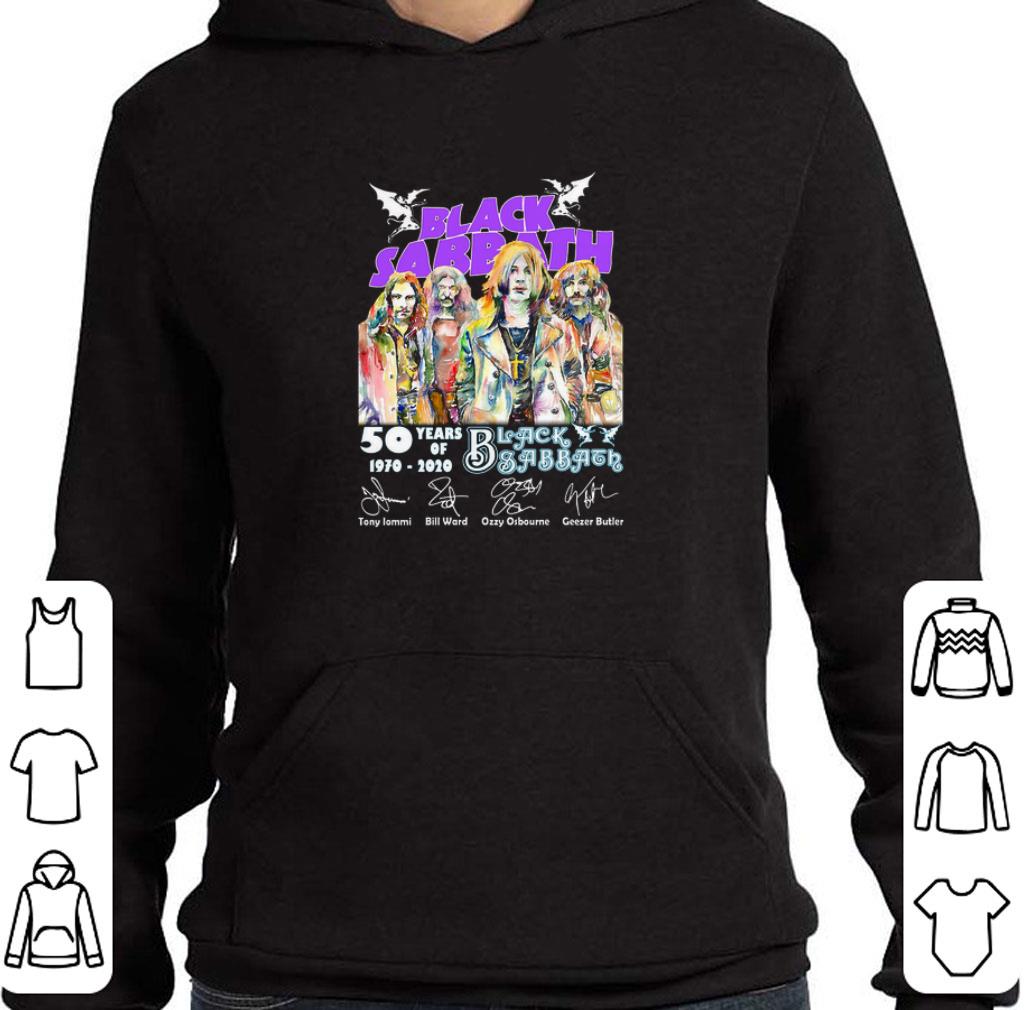 Official Black Sabbath 50 years of 1970 2020 signatures Tony Iommi shirt