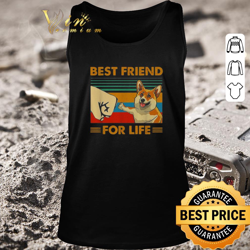 Official Corgi Best friend for life vintage shirt 2
