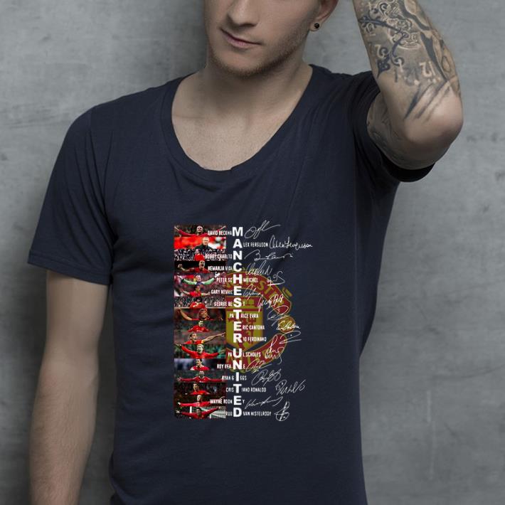 Official Manchester United David Beckham Alex Ferguson Bobby Charlton Signatures shirt
