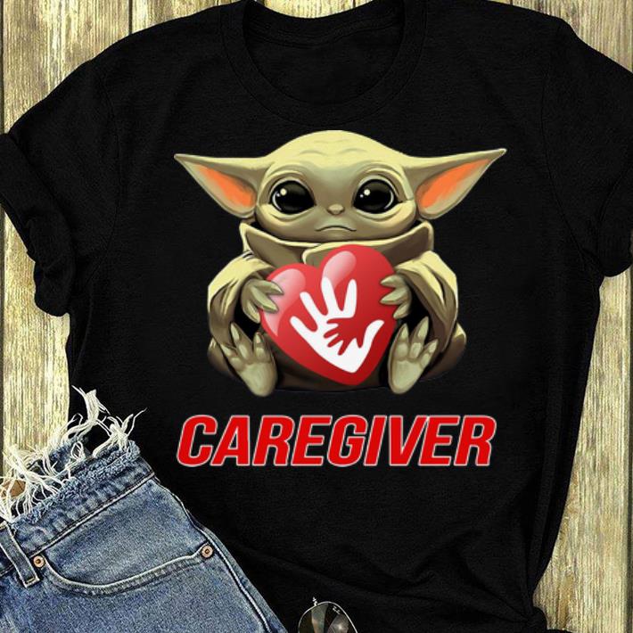 Official Star Wars Baby Yoda Hug Caregiver shirt